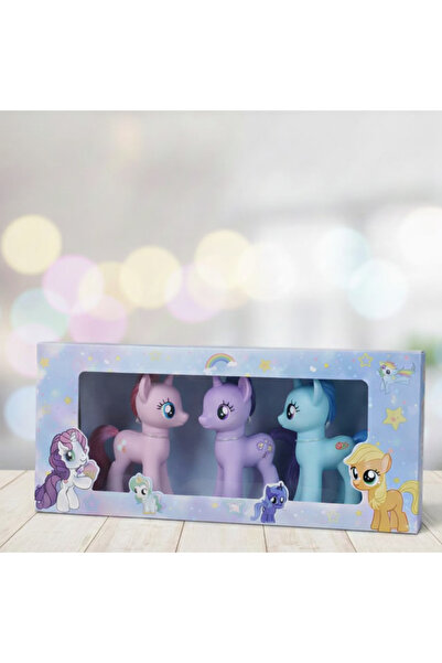Zirve Büyük Boy 3’lü Pony Figür Oyuncak Seti – Renkli Karakterler Koleksiyon ...