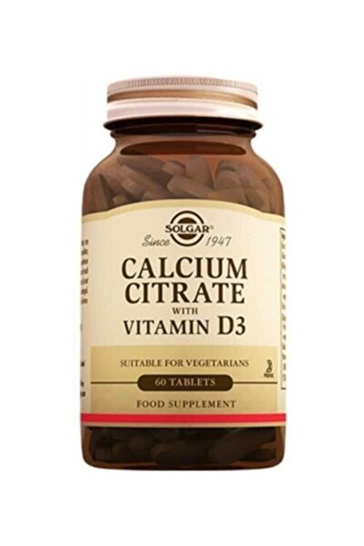 Solgar Calcium Citrate with Vitamin D 60 Tablets