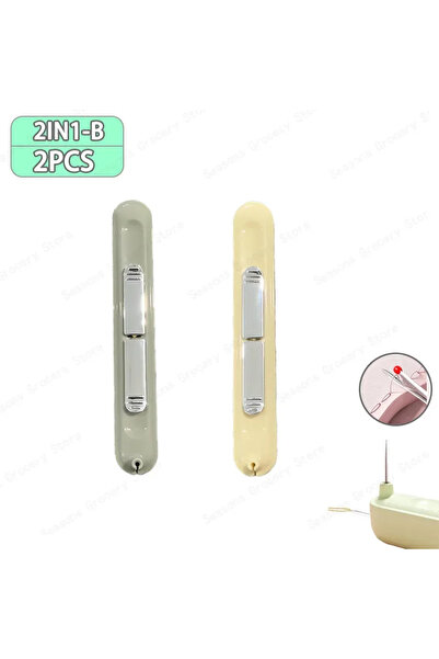Choice7 2IN1-B-2PCS 2 In 1 Needle Threader and Seam Ripper Tool Multifunction...
