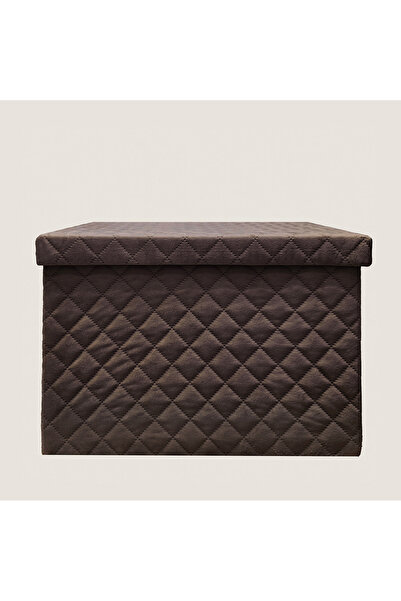 Chakra صندوق تخزين كارميلا، 34 × 21 سم، بني اللون