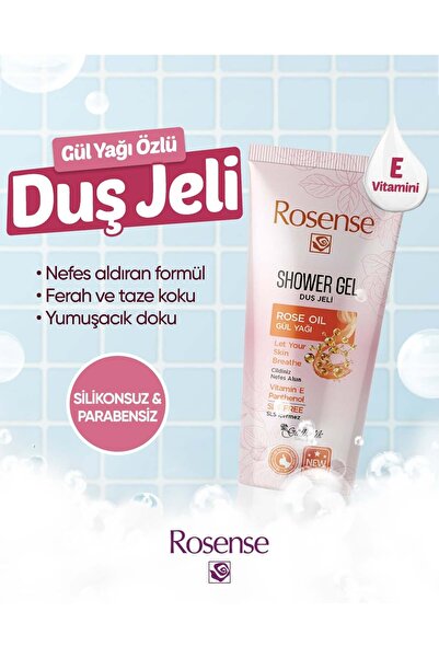 Rosense Duş Jeli (Gül Yağı) 250 ml