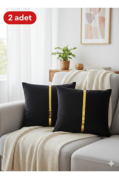 baladı home ev tekstil home collection Lüks 2'li Kadife Kırlent Kılıfı Seti -...