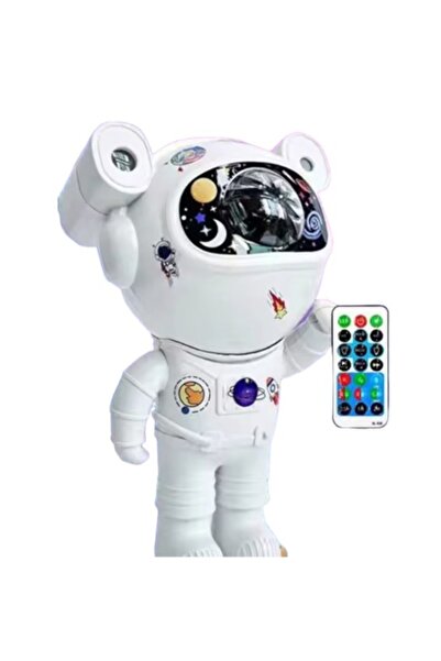 MOHAMED Astronaut-shaped LED projector with sounds and lights, self-adhesive ...