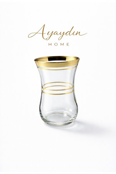 Paşabahçe 42021 Yaldızlı Çay Bardağı 6’lı Set - AYAYDIN HOME