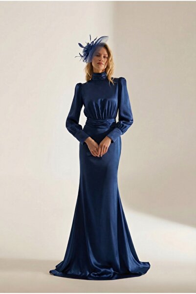 BETTY & SAM Robin Koyu Mavi Nikah Elbisesi