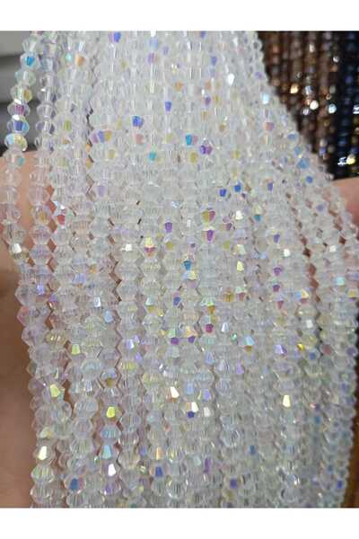 Ralp Moda 4mm Pyramid Crystal Glass Beads 10 Strands Total: 800 Beads