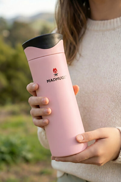 MADMUGS 470 ml 16/Oz Çelik Termos Mug Sızdırmaz Kapaklı Çift Katmanlı Vakumlu...