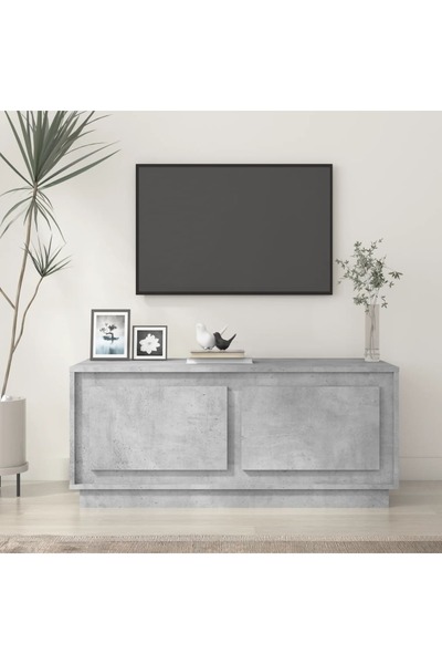 Concept Masă de cafea, gri beton, 102x50x44 cm, lemn prelucrat