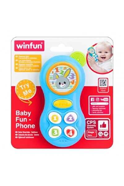 WINFUN Jucarie cu sunete si lumini Telefon cu element dentitie