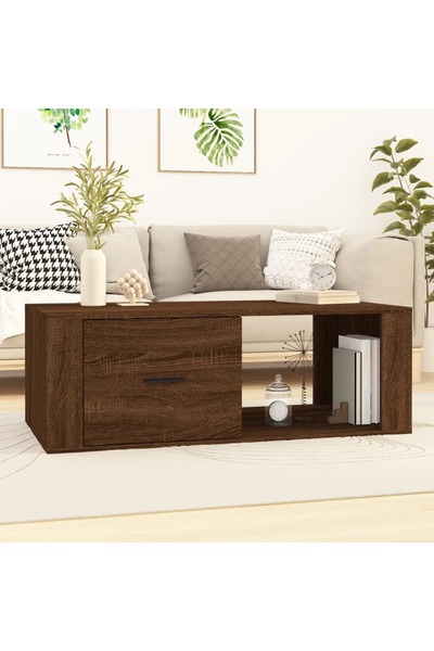 Concept Masă de cafea, stejar maro, 100x50,5x35 cm, lemn compozit