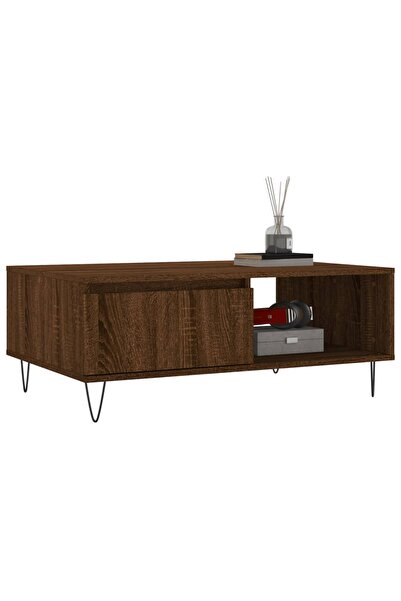 vidaxl Τραπεζάκι Σαλονιού Καφέ Δρυς 90x60x35εκ. =Επ. Ξύλο827067