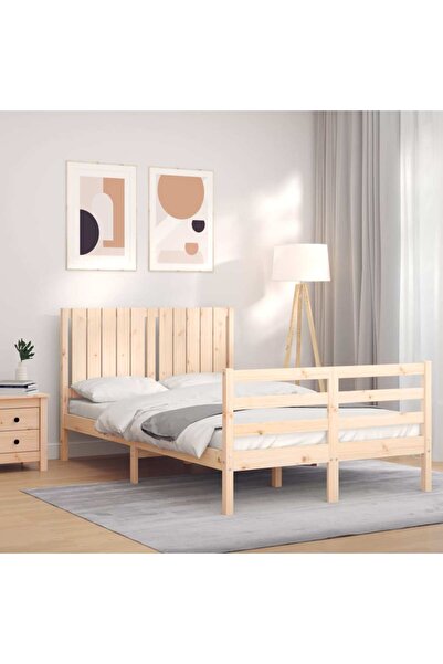 Concept Cadru de pat cu tăblie, 120x200 cm, lemn masiv