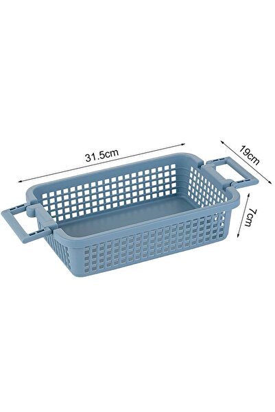 Thirty Three Design Storage box without lid, with 2 adjustable handles, blue ...