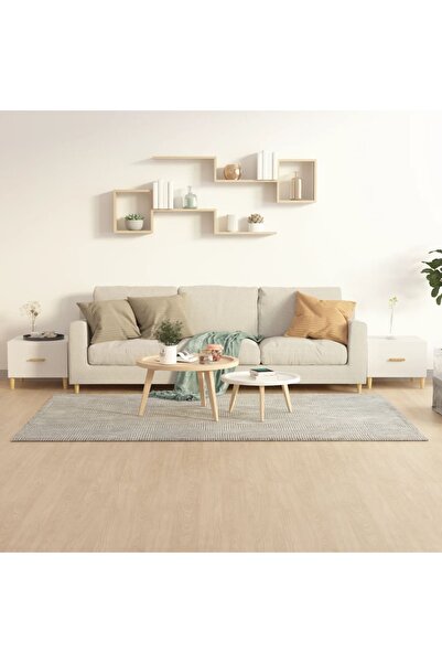 Concept Măsuțe de cafea 2 buc. alb lucios 50x50x40 cm lemn compozit