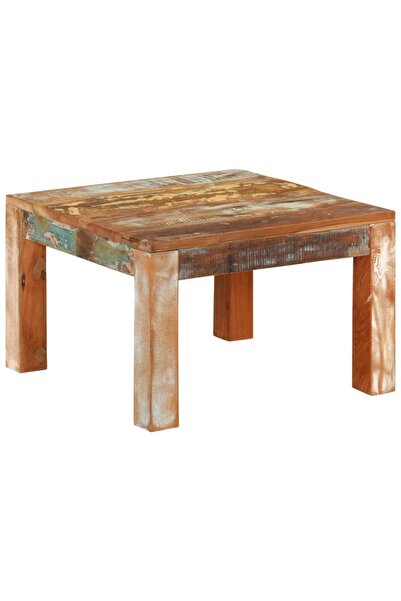 Concept Τραπεζάκι σαλονιού, 55x55x35 εκ., μασίφ ανακυκλωμένο ξύλο