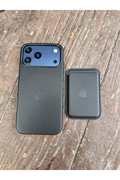 madamcase İPHONE 17 PRO SİYAH RENK ANİMASYONLU MAGSAFE KILIF VE MAGSAFE KARTLIK