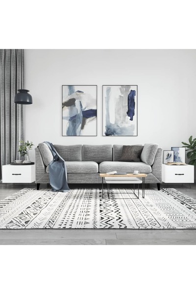 Concept Măsuță de cafea, 2 buc., alb lucios, 50x50x40 cm