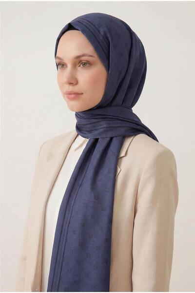 Silk Home Βαμβακερό πολυεστέρας Liva Shawl Indigo αναπνεύσιμο με υφή 90x200