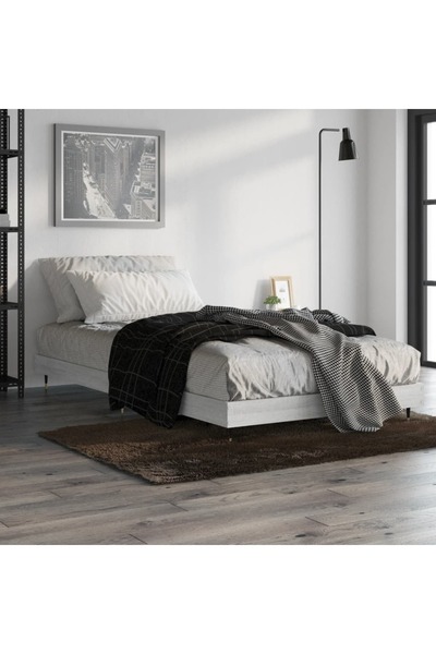 Concept Cadru de pat, gri Sonoma, 100x200 cm, lemn prelucrat
