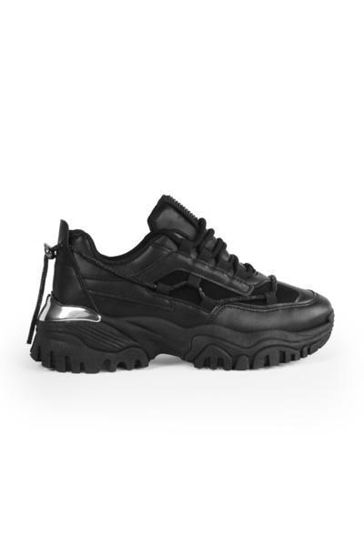 Buzzmania Women's black sports shoes Athena