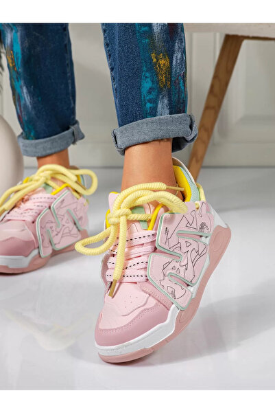 Zaira Women's pink sneakers made of eco- Leather Miriam #18495 - 39