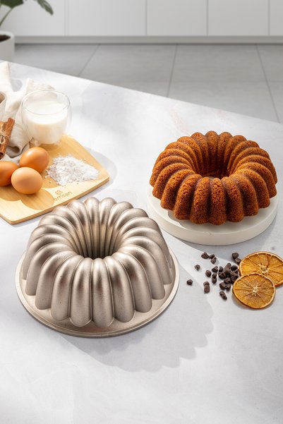 Emsan Golden Alya Döküm Cake Mold 25 cm
