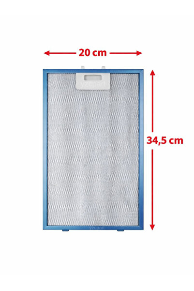 yzcpart Beko ADE 62540 B Uyumlu Davlumbaz Aspiratör Filtresi Alüminyum Yağ Fi...