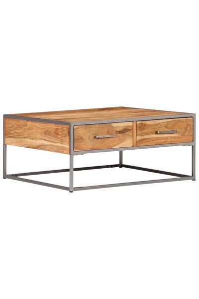 Concept Τραπεζάκι σαλονιού, 75 x 75 x 35 εκ., από μασίφ ξύλο ακακίας