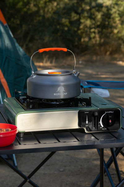 Forestia Gaz Stop Emniyetli Portatif Kamp Ocağı + 4 Adet 227gr Kartuş Seti