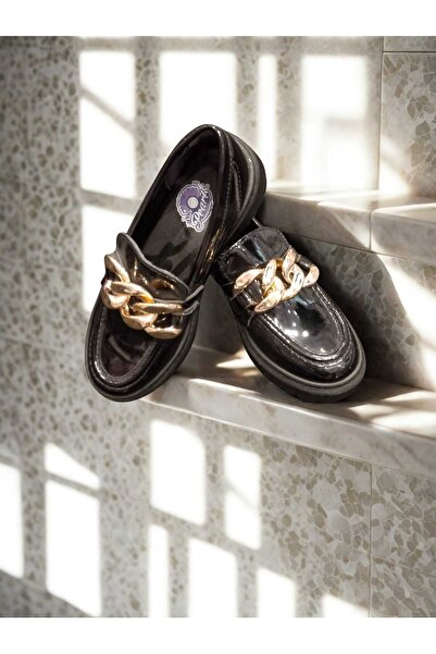 Star Pearl Kids Gold tokalı Rugan ayakkabı