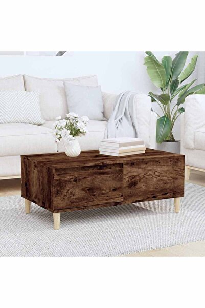 Concept Masă de cafea, stejar afumat, 90x50x36,5 cm, lemn prelucrat