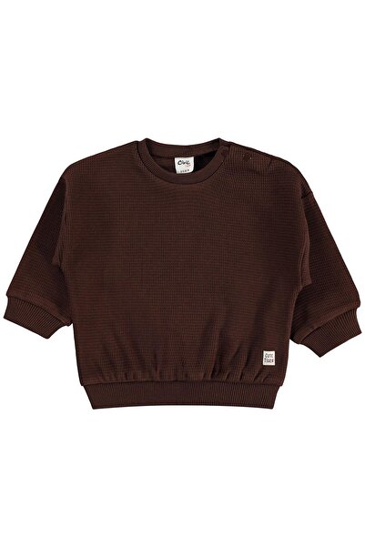 Civil Baby Cute Tiger Label 6-18 Months Sweatshirt - Brown 9-12 Months