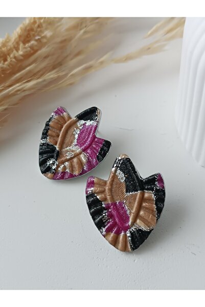 La fee aksesuar Bohemian Textured Ethnic Pattern Polymer Clay Women's Earring...
