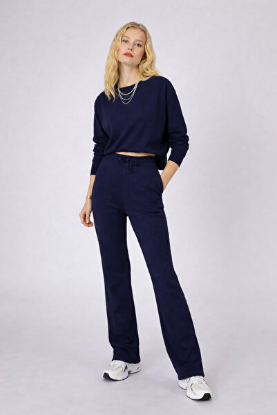 YAKAMEL Women's Premium Long Sleeve High Waist Loose Leg Tracksuit Set