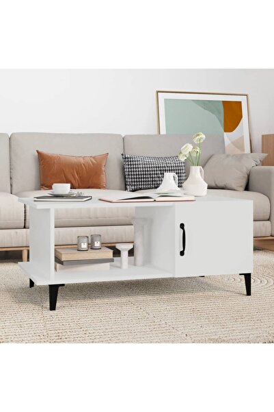 Concept Τραπεζάκι σαλονιού, λευκό, 90x50x40 εκ., επεξεργασμένο ξύλο