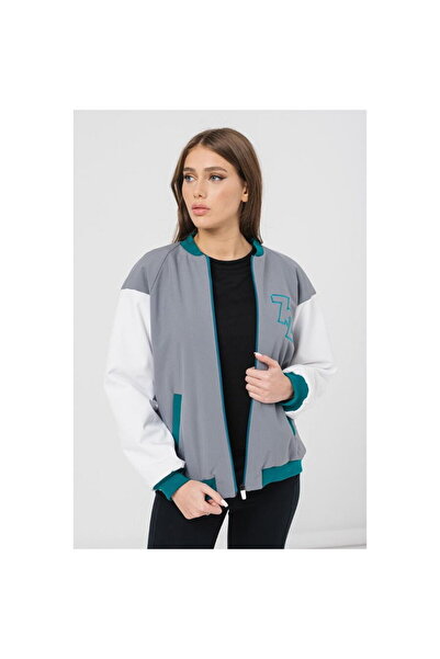 Pegas W Gray Petrol Bomber Jacket XS