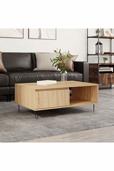 Concept Masă de cafea, stejar Sonoma, 90x60x35 cm, lemn compozit