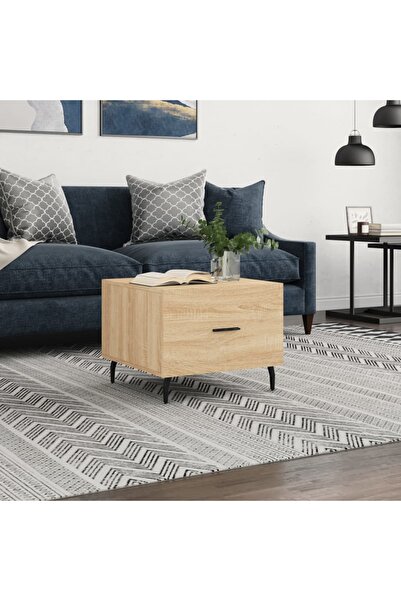 Concept Masă de cafea, stejar Sonoma, 50x50x40 cm, lemn prelucrat