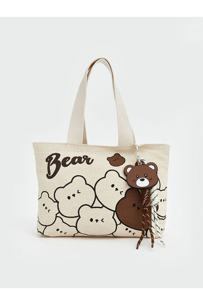 LC Waikiki Bear Printed Girl's Shoulder Bag