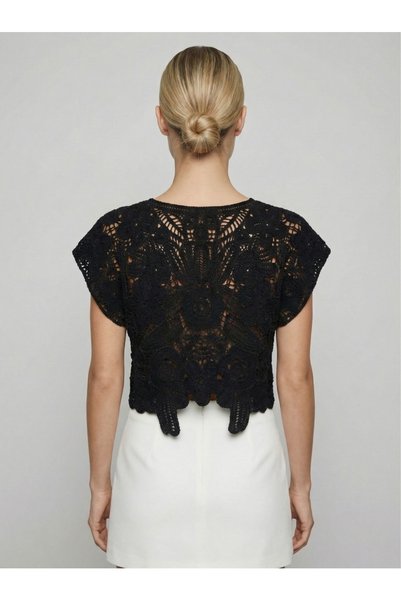 DM DİLAN MODA WOMEN'S CROCHET STANDARD SIZE BLOUSE