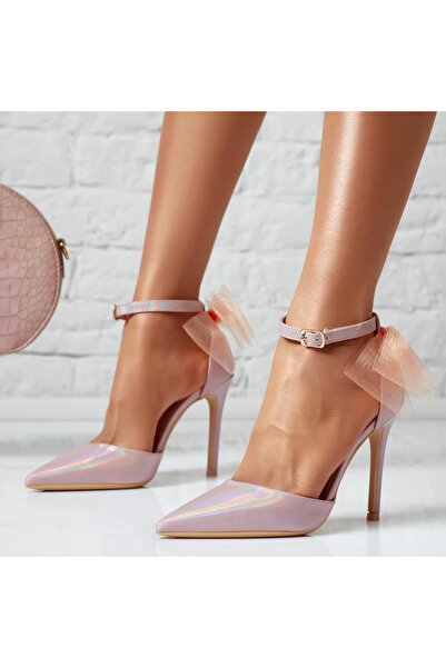 Zaira Γυναικεία Παπούτσια με Τακούνια Tiana Ροζ/Χρυσό #14101 - 39