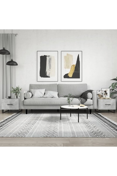 Concept Măsuțe de cafea, 2 buc., gri beton, 50x50x40 cm, lemn compozit