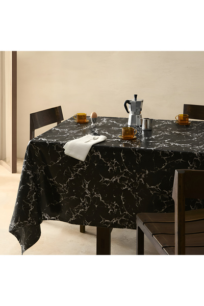 Willuxe مفرش طاولة، غطاء طاولة الطعام، غطاء مقاوم للبقع، مقاوم للماء وقابل لل...