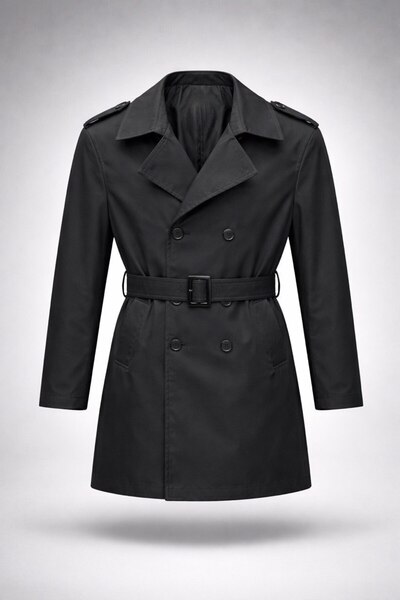 LUMAST Αδιάβροχη κοντή καμπαρντίνα στενής εφαρμογής (80 εκ.) με επένδυση