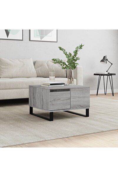 Concept Masă de cafea, gri Sonoma, 55x55x36,5 cm, lemn prelucrat