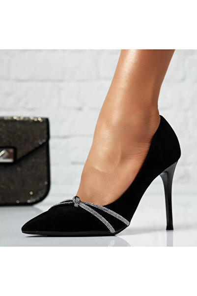 Zaira Γυναικεία Ψηλοτάκουνα Παπούτσια Iustin Μαύρα #14103 - 39