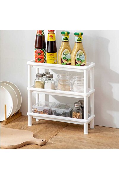 Thirty Three Design White plastic shelf, 3 shelves, 32x11x31.5 cm