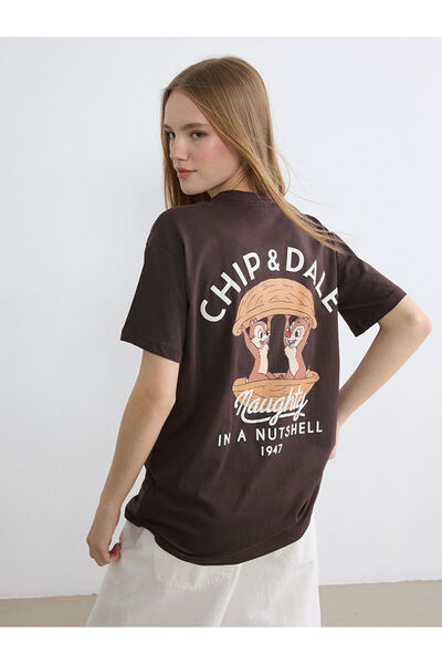 LC Waikiki Ozmarka New Season Chip and Dale Printed Women's T-Shirt