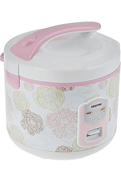 Geepas Electric Rice Cooker, GRC4334 White 1.5L