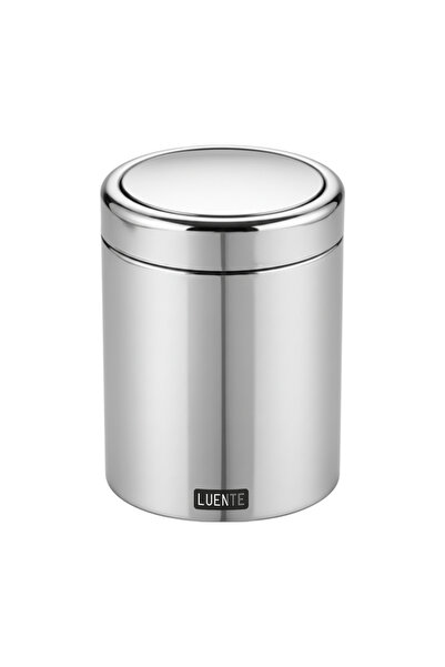 LUENTE Döner Kapak Çöp Kovası 7 Litre 304 Kalite Paslanmaz Çelik